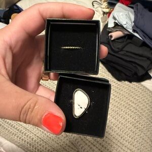 Sophisticated Silver Solitaire Ring with White Stone